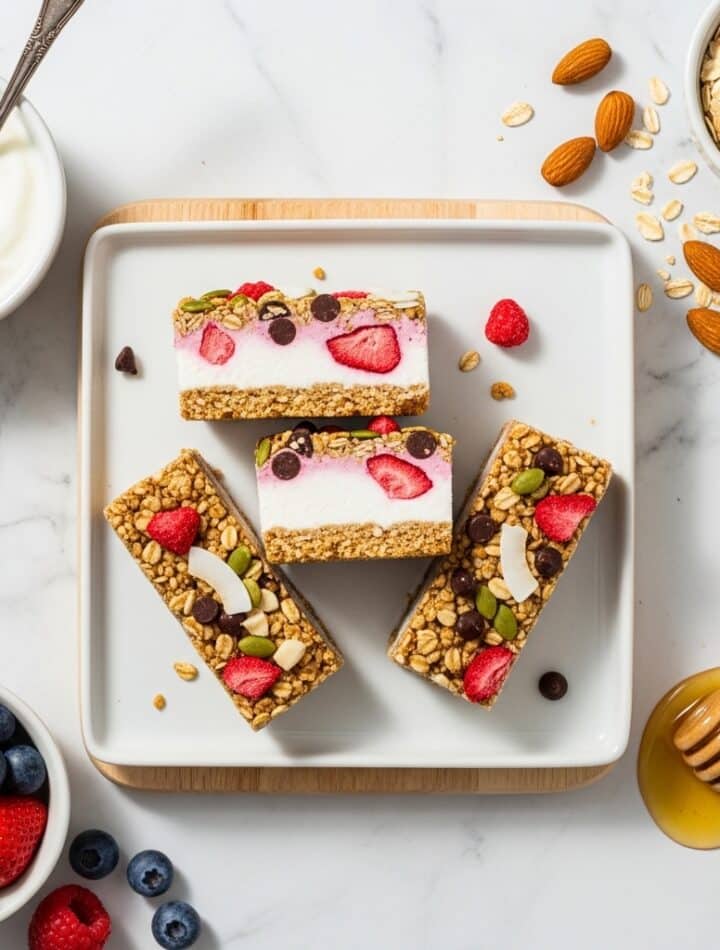 Frozen Yogurt Granola Bars