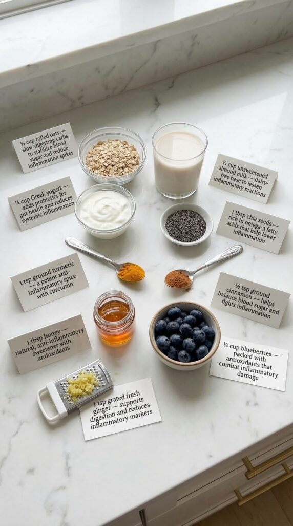 anti-inflammatory overnight oats