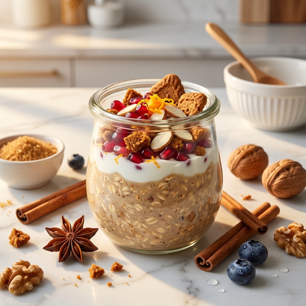 Gingerbread Overnight Oats Recipe
