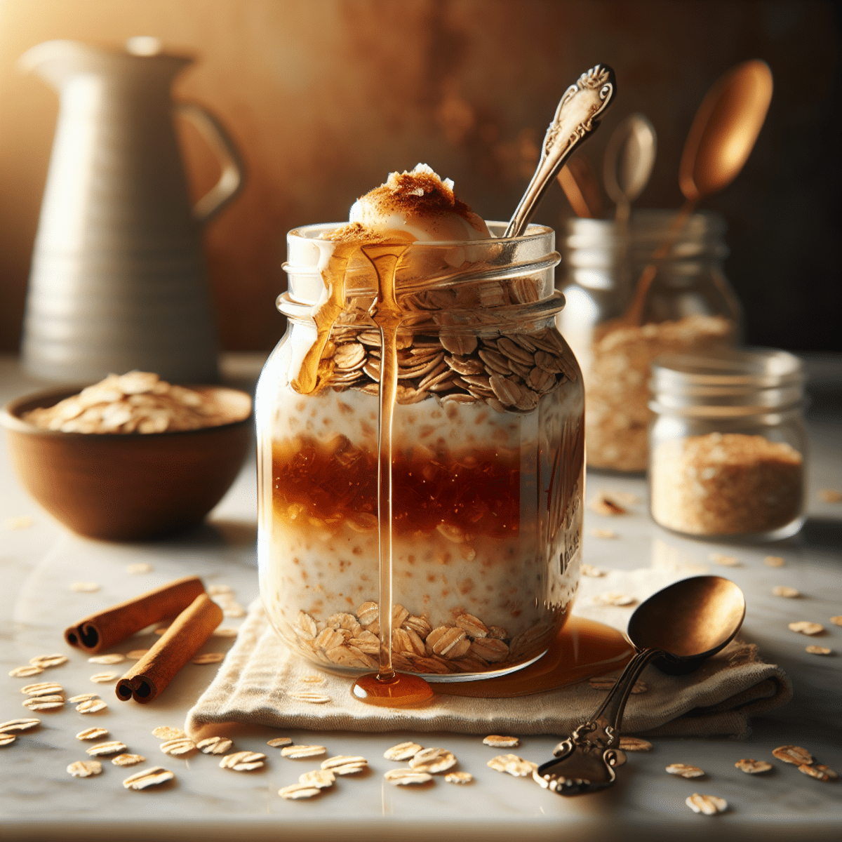 Maple Brown Sugar Overnight Oats for Energized Mornings