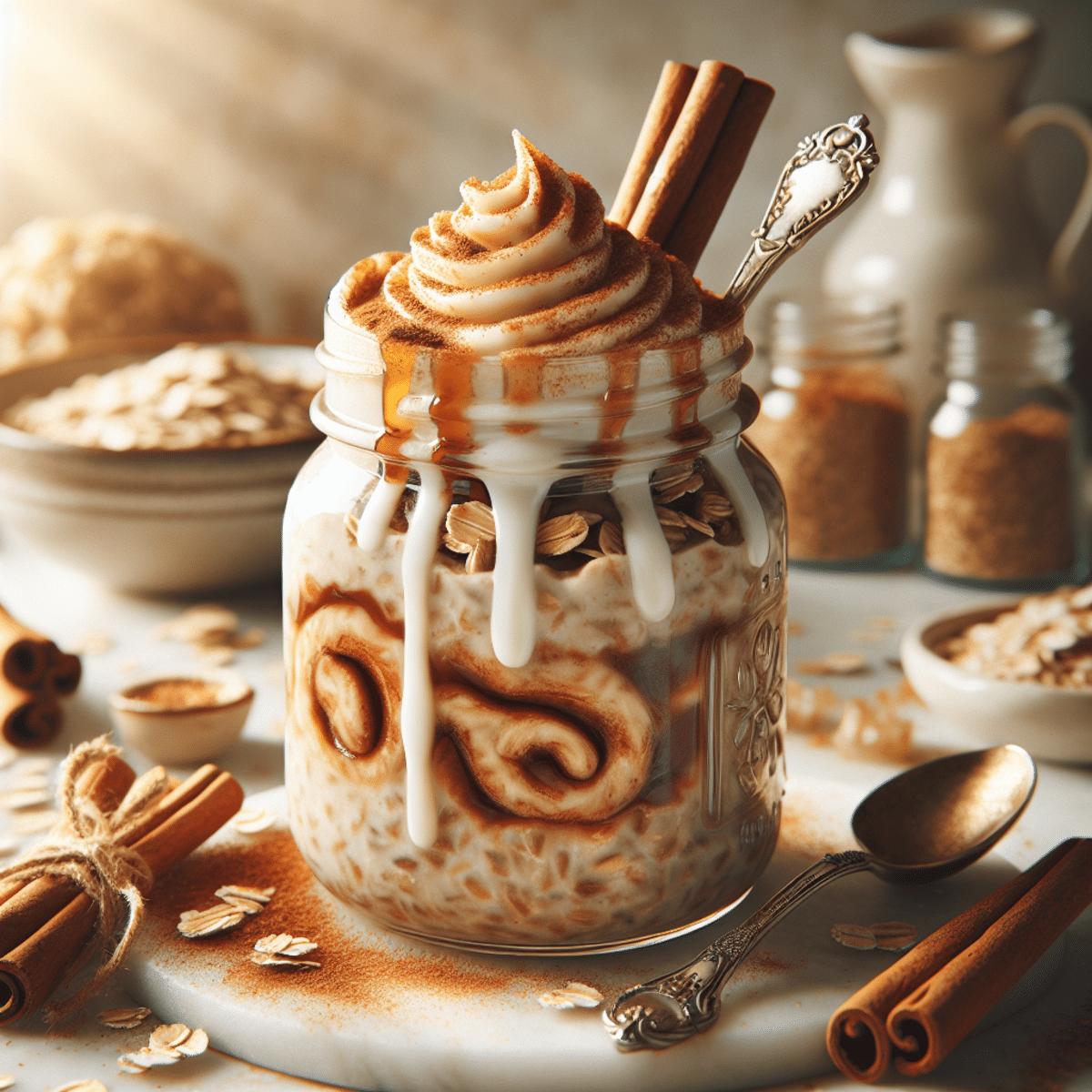 Cinnamon Roll Overnight Oats: Easy Morning Magic