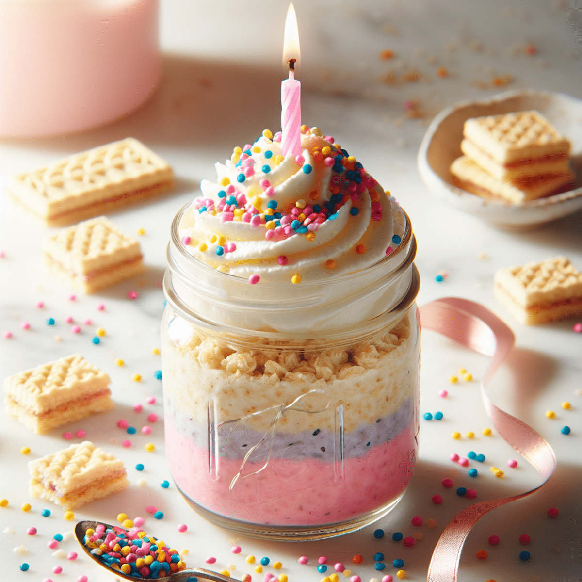 Birthday Cake Overnight Oats Recipe for Busy Mornings