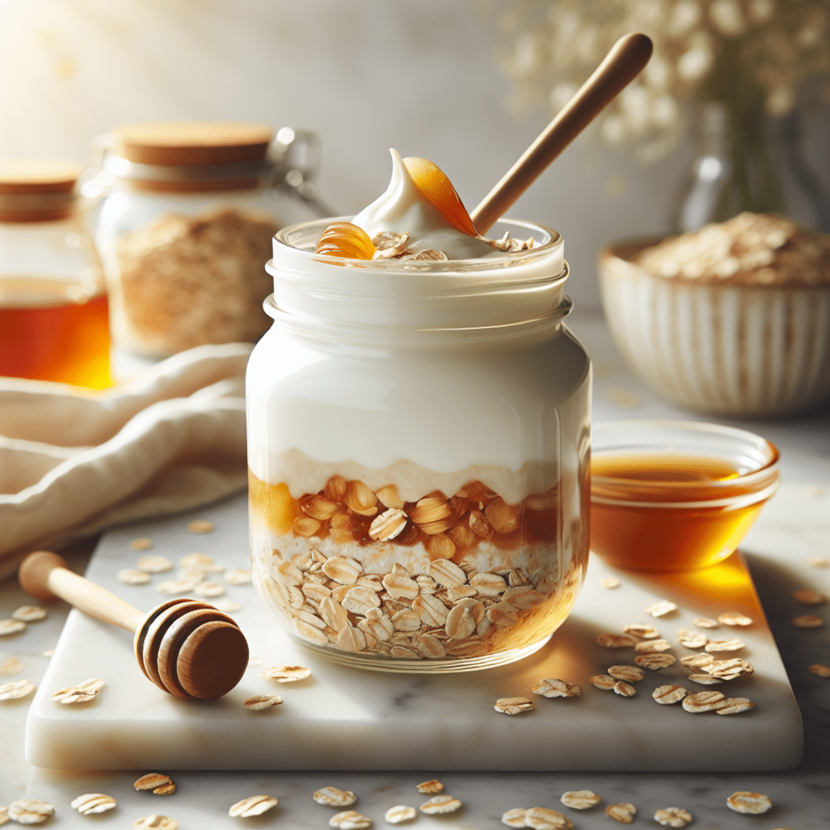 Creamy Overnight Oats with Yogurt – Easy Nourishing Breakfast