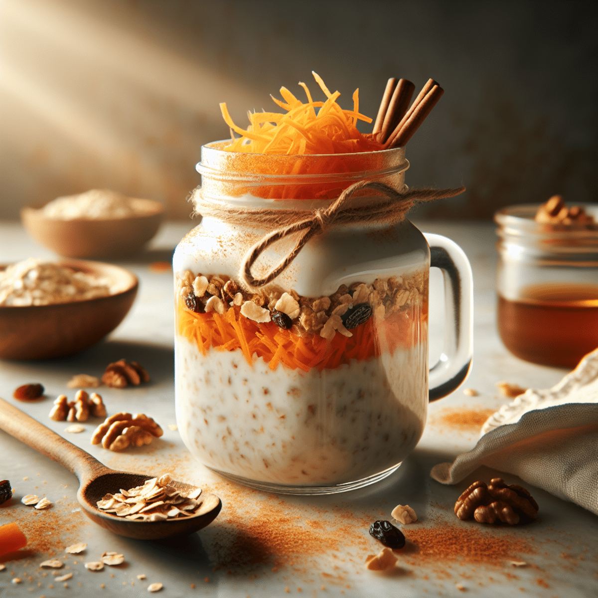 Carrot Cake Overnight Oats for Busy Mornings