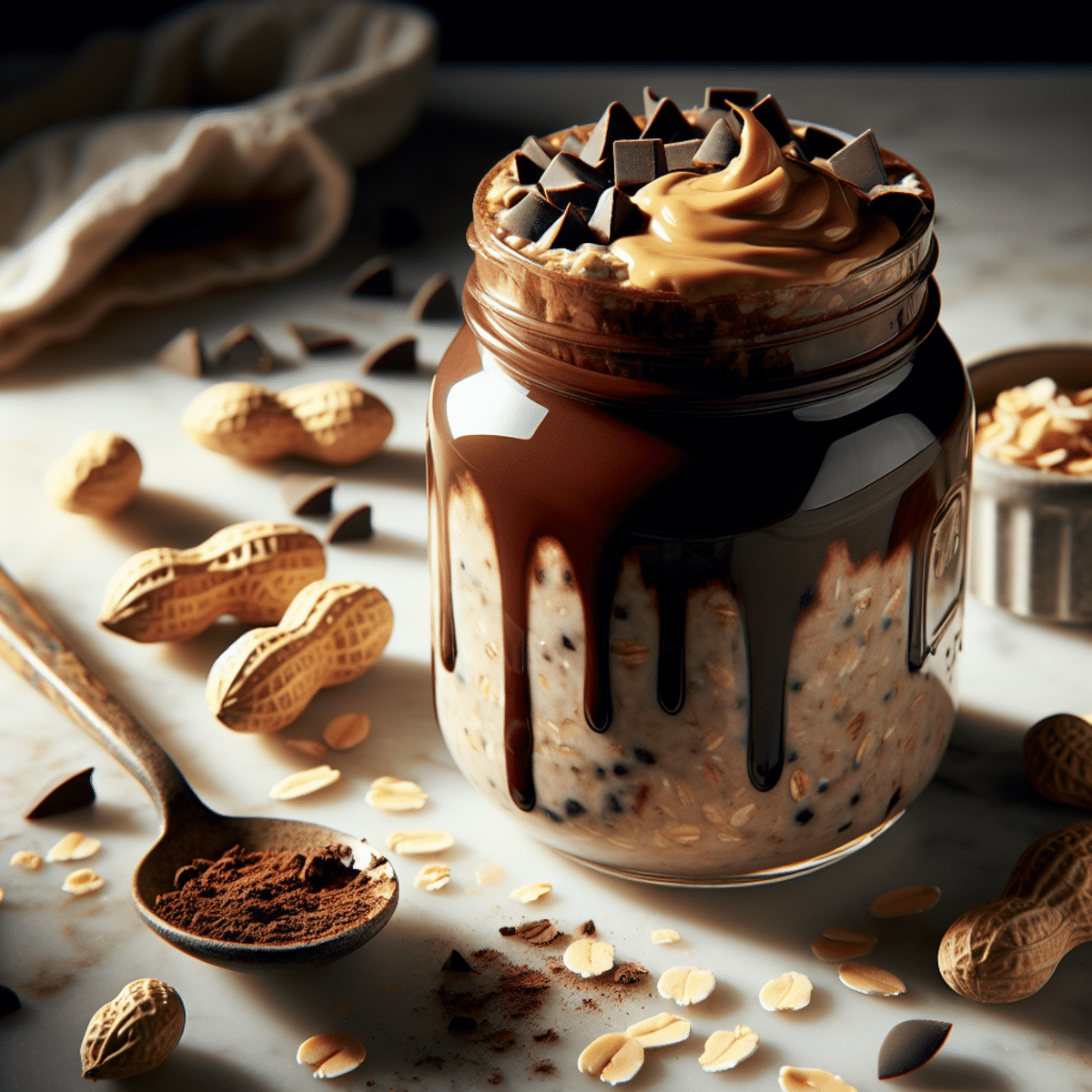 Ultimate Chocolate Peanut Butter Overnight Oats Recipe