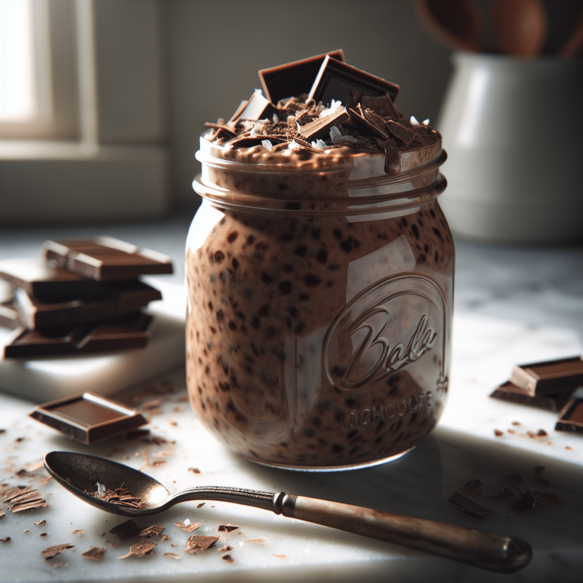 Dark Chocolate Sea Salt Overnight Oats for Energized Mornings