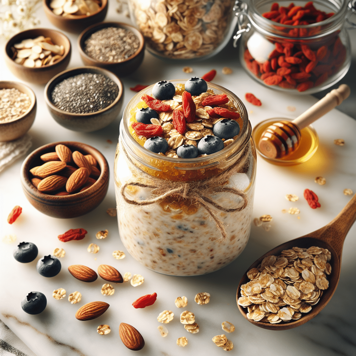 Superfood Granola Overnight Oats for Energized Mornings