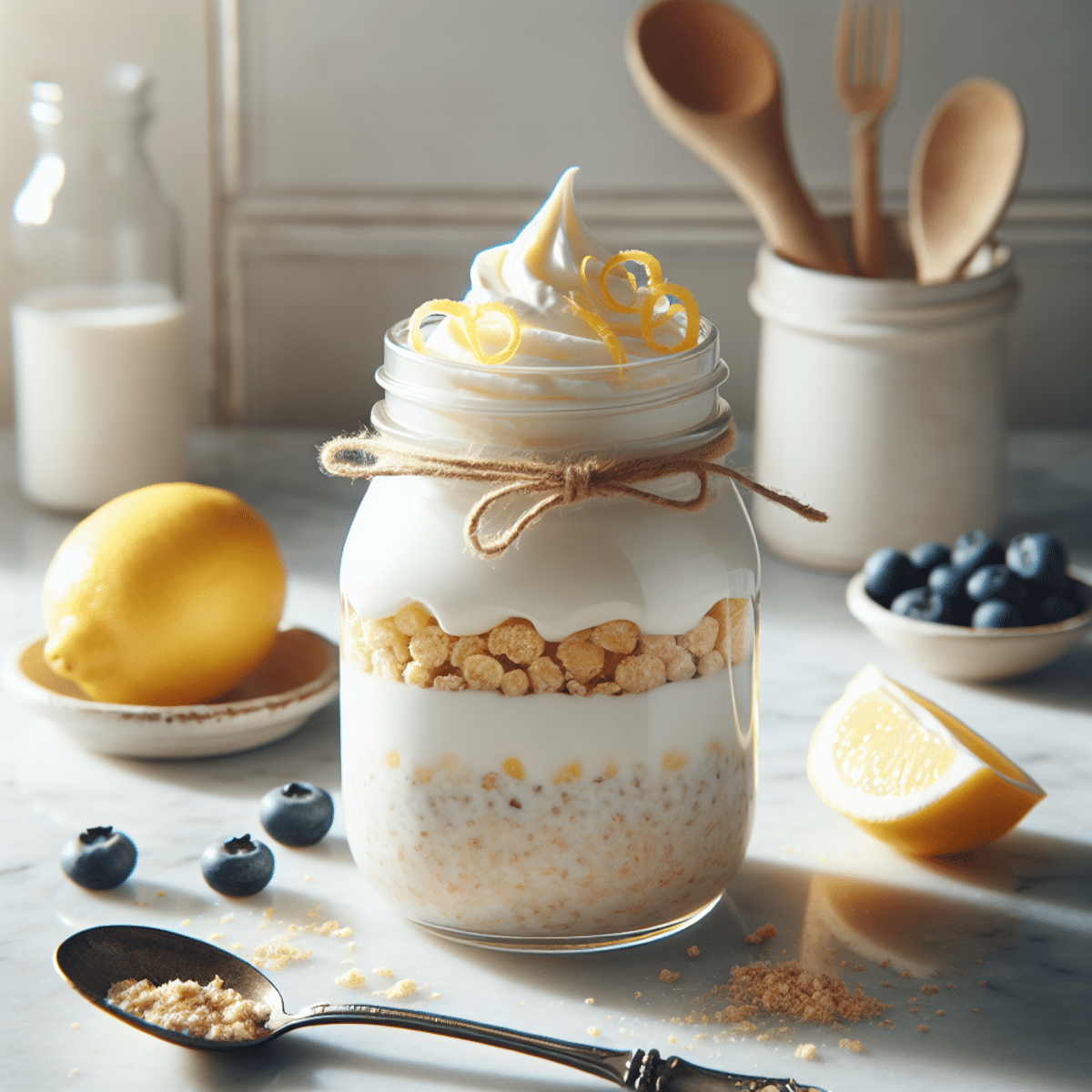 Lemon Cheesecake Overnight Oats to Energize Your Mornings