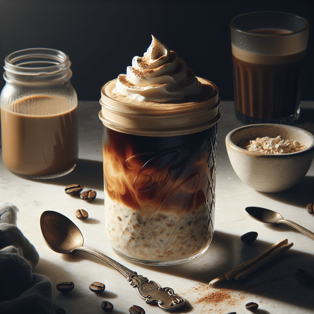 Vanilla Cold Brew Coffee Overnight Oats: Energize Mornings