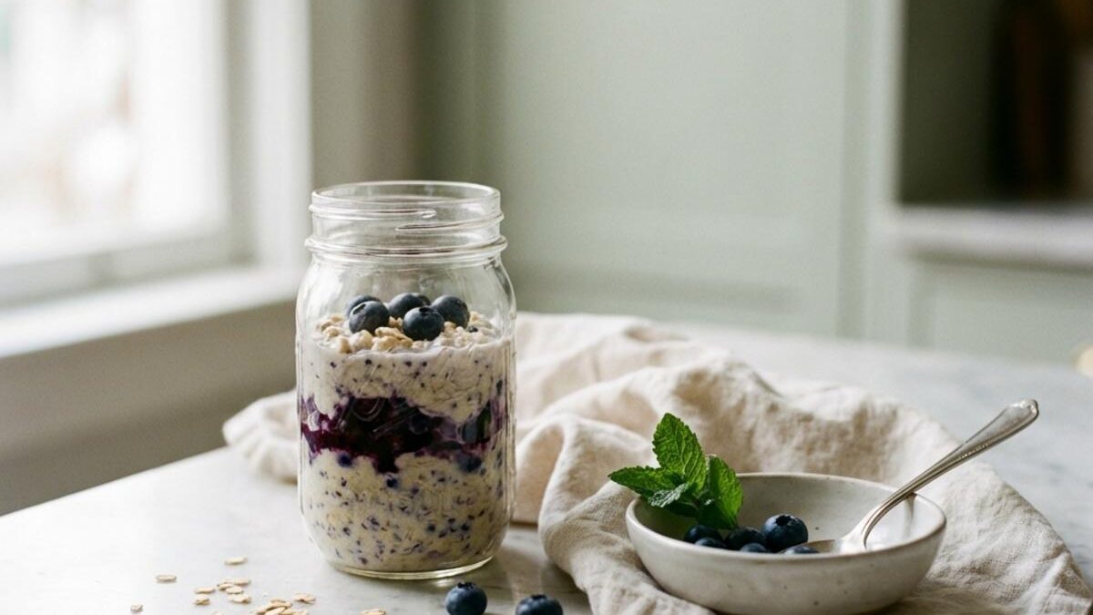 Best Blueberry Kefir Overnight Oats for Energized Mornings
