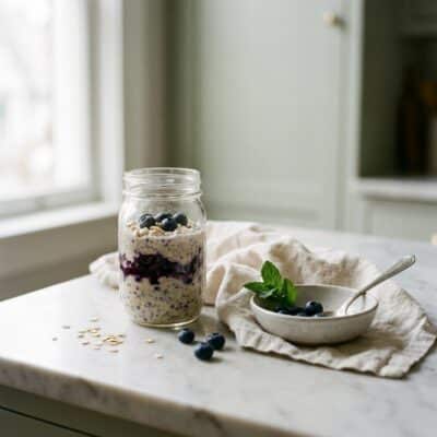 Best Blueberry Kefir Overnight Oats for Energized Mornings
