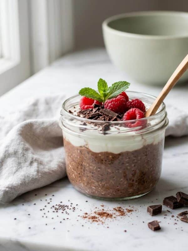 Best Chocolate Chia Overnight Oats with Greek Yogurt Recipe