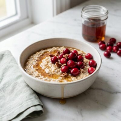 Delicious Gruau frigo – Canneberge érable for Busy Mornings