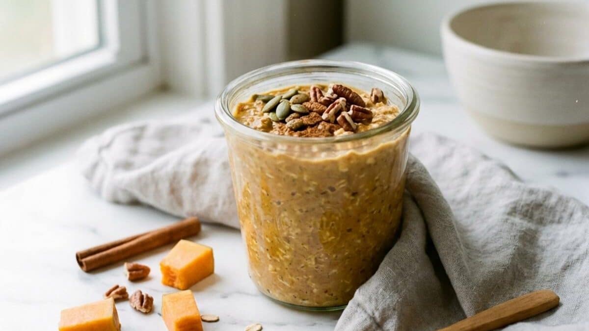 Creamy Pumpkin Overnight Oats for Busy Mornings