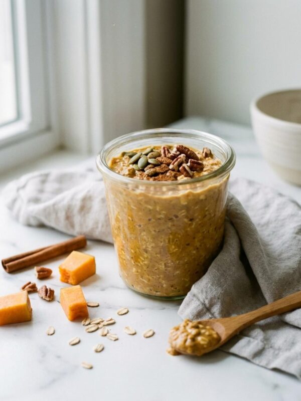 Creamy Pumpkin Overnight Oats for Busy Mornings