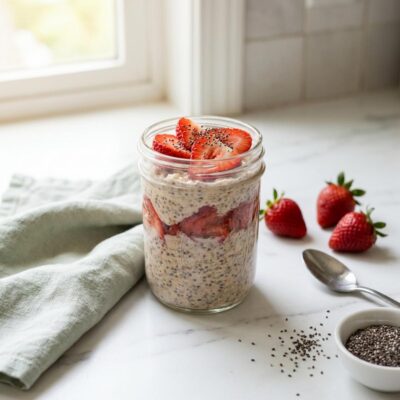 Easy Strawberry Chia Overnight Oats for Busy Mornings