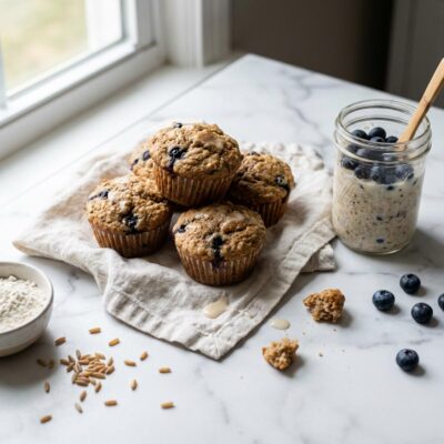Best Kamut Blueberry Muffins Overnight Oats Recipe