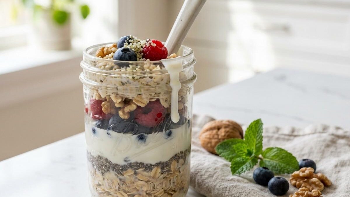 Easy GLP-1 Friendly Overnight Oats for Busy Mornings