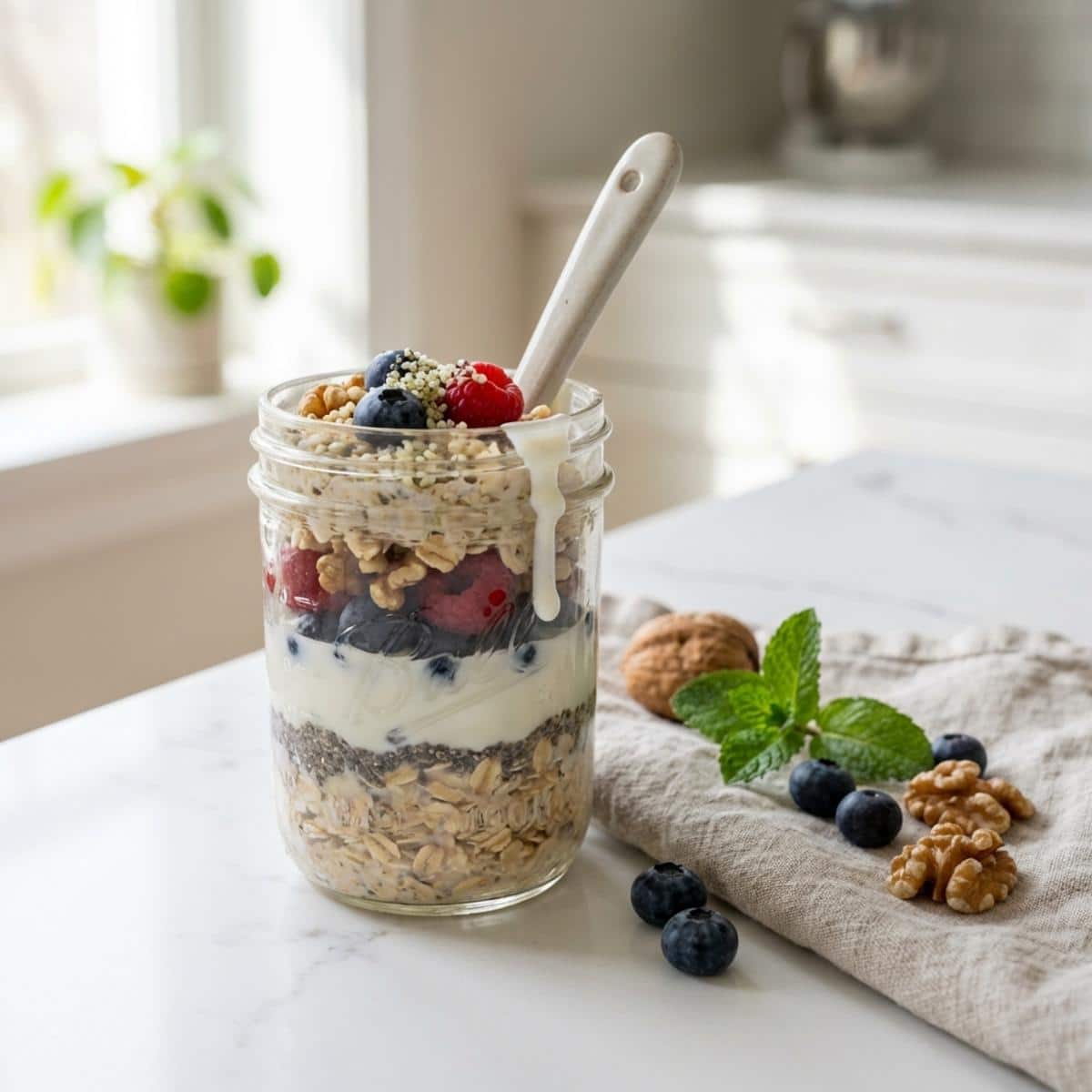 Easy GLP-1 Friendly Overnight Oats for Busy Mornings