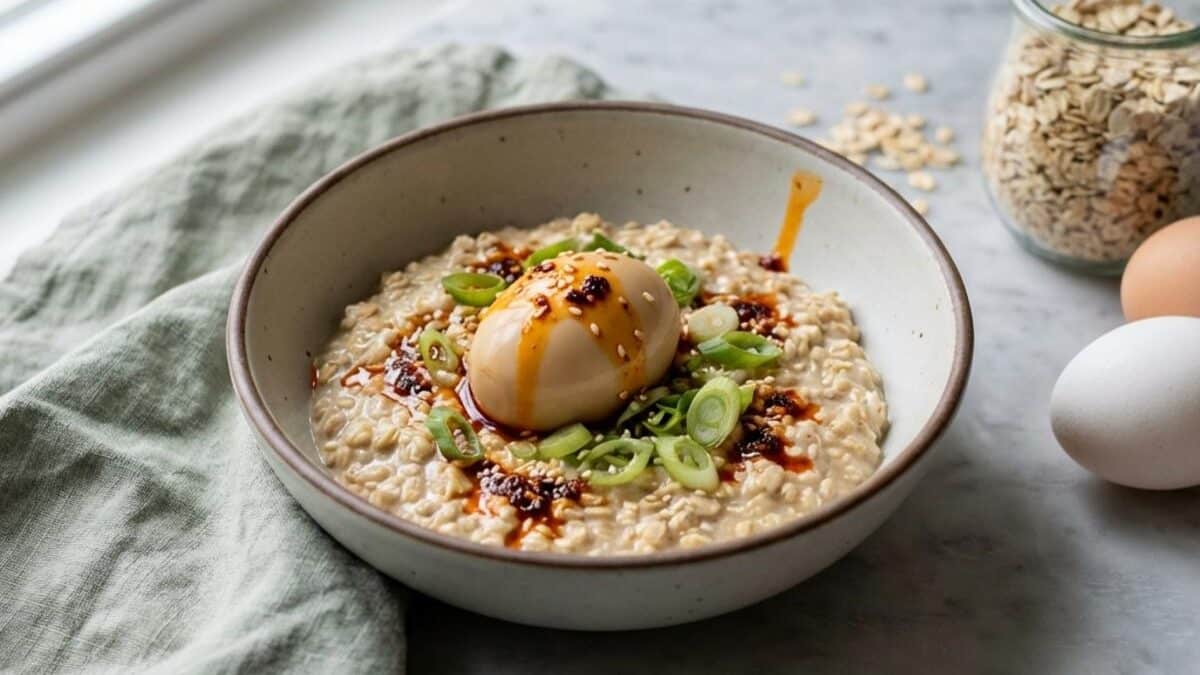 Savory Overnight Oats with Miso Egg: A Morning Game-Changer