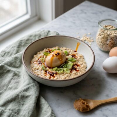 Savory Overnight Oats with Miso Egg: A Morning Game-Changer