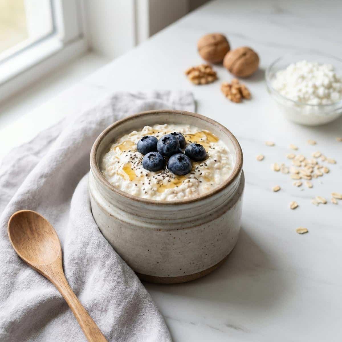 Creamy Cottage Cheese Overnight Oats to Boost Your Mornings