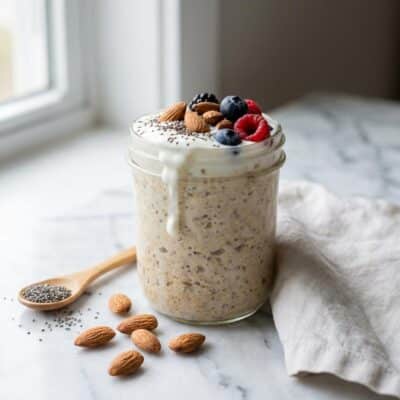 High Protein Overnight Oats Without Protein Powder Recipe