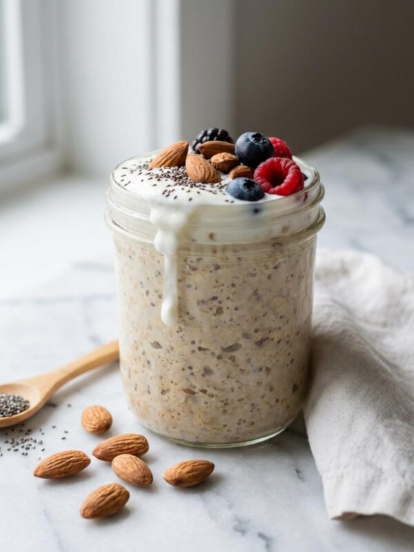 High Protein Overnight Oats Without Protein Powder Recipe