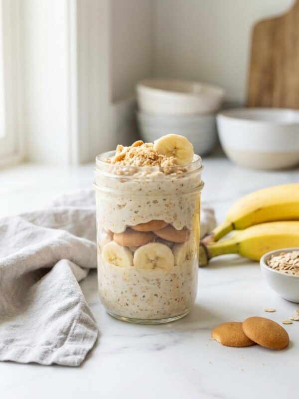 Creamy Banana Pudding Overnight Oats for Easy Mornings