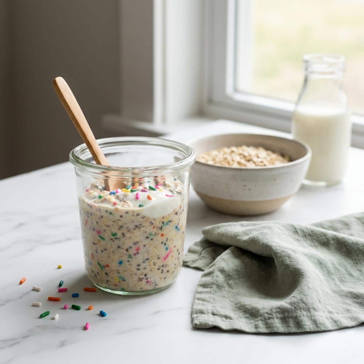 Funfetti Overnight Oats: Brighten Your Busy Mornings