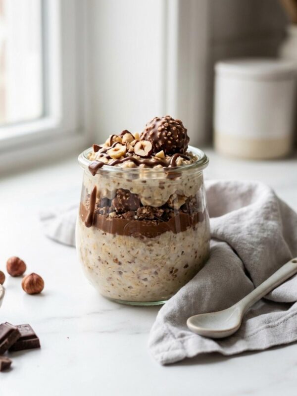 Ferrero Rocher Overnight Oats: A Dream Breakfast Delight