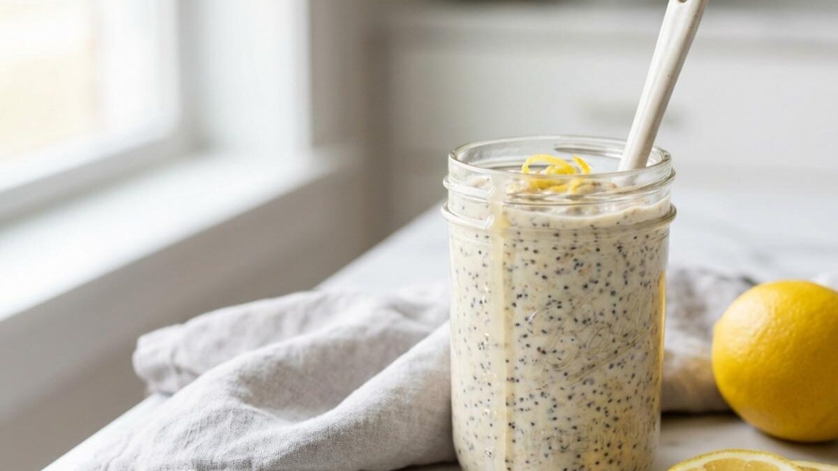 Brighten Your Mornings with Lemon Poppy Seed Overnight Oats