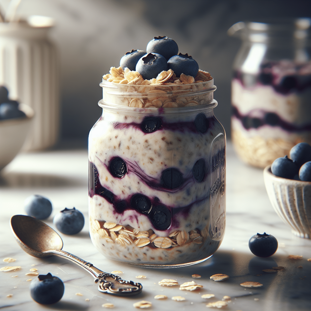 Blueberry Muffin Overnight Oats: Easy Breakfast Bliss