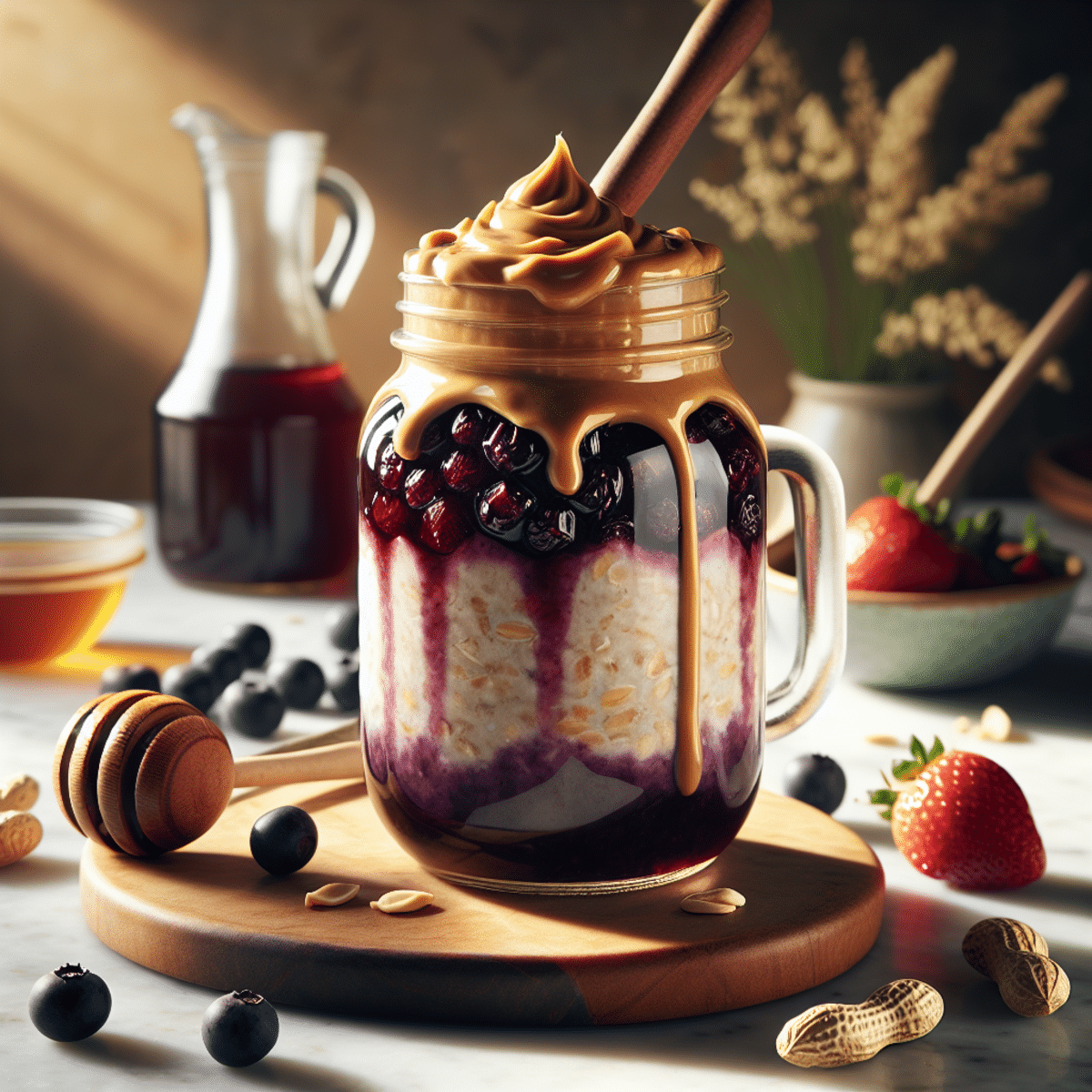 PB&J Overnight Oats: Your Perfect Morning Boost