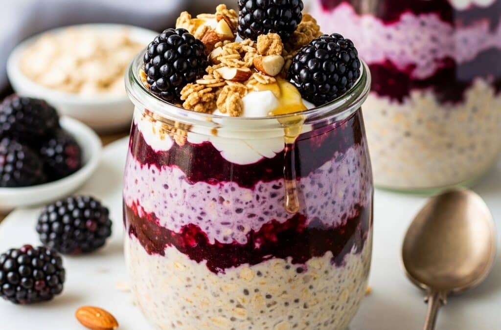 Blackberry Pie Overnight Oats: The Ultimate Easy Breakfast