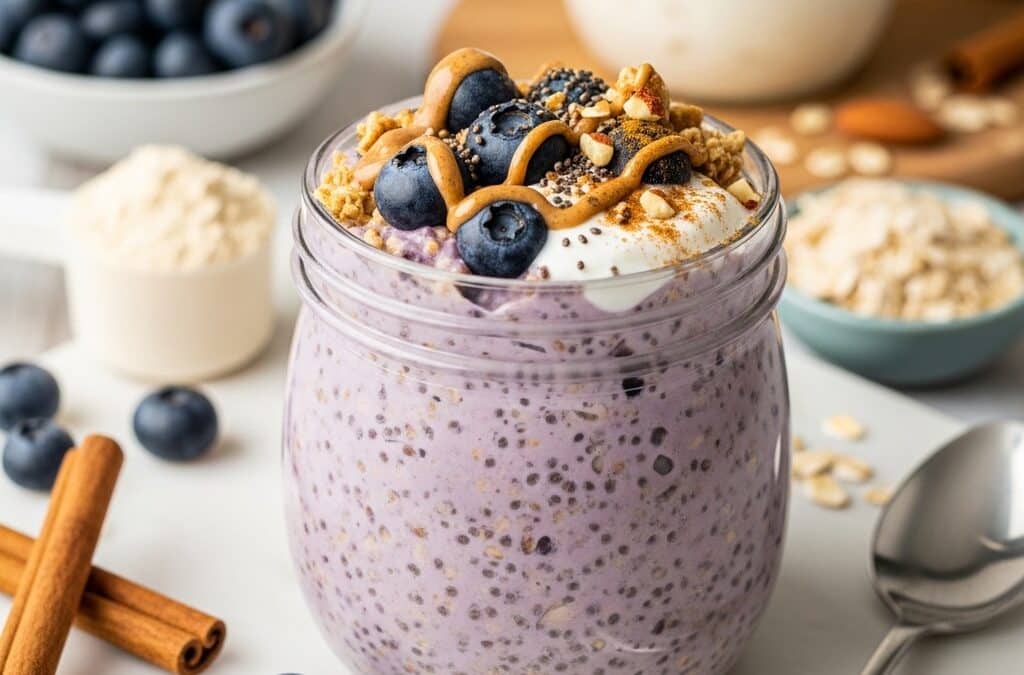 Easy Blueberry Protein Overnight Oats for Busy Mornings