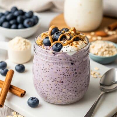 Easy Blueberry Protein Overnight Oats for Busy Mornings