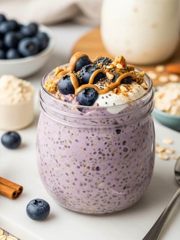 Easy Blueberry Protein Overnight Oats for Busy Mornings