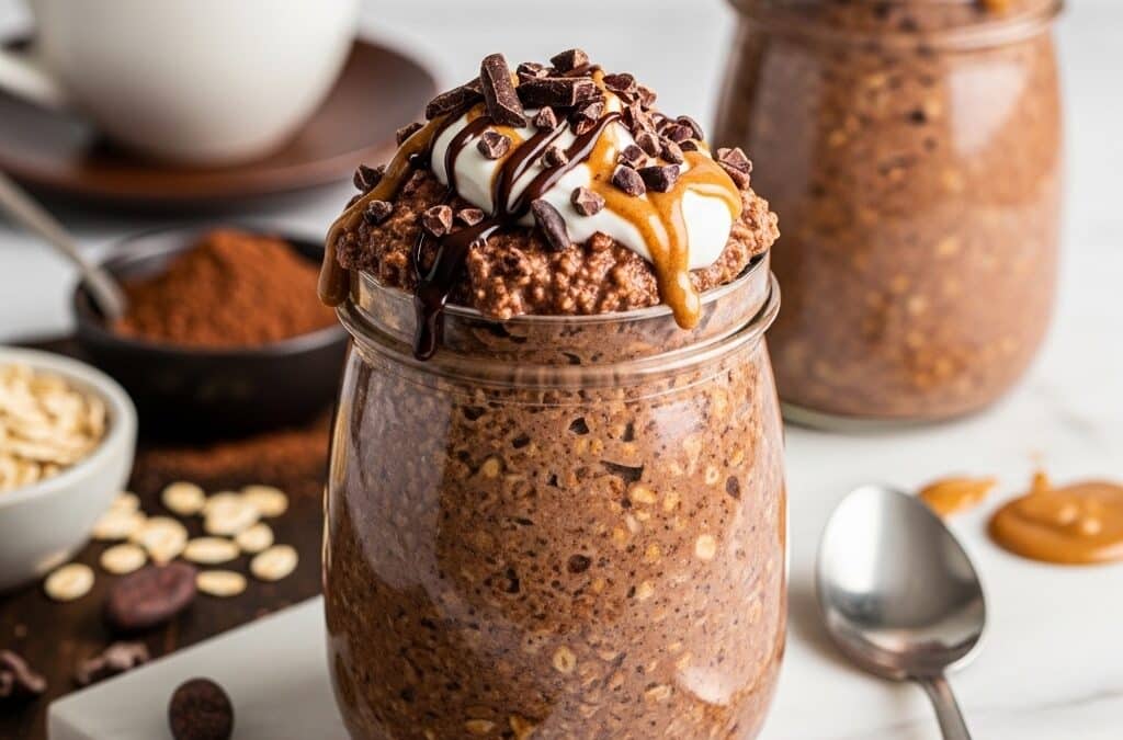 Decadent Mocha Coffee Overnight Oats for Busy Mornings