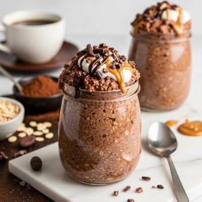 Decadent Mocha Coffee Overnight Oats for Busy Mornings