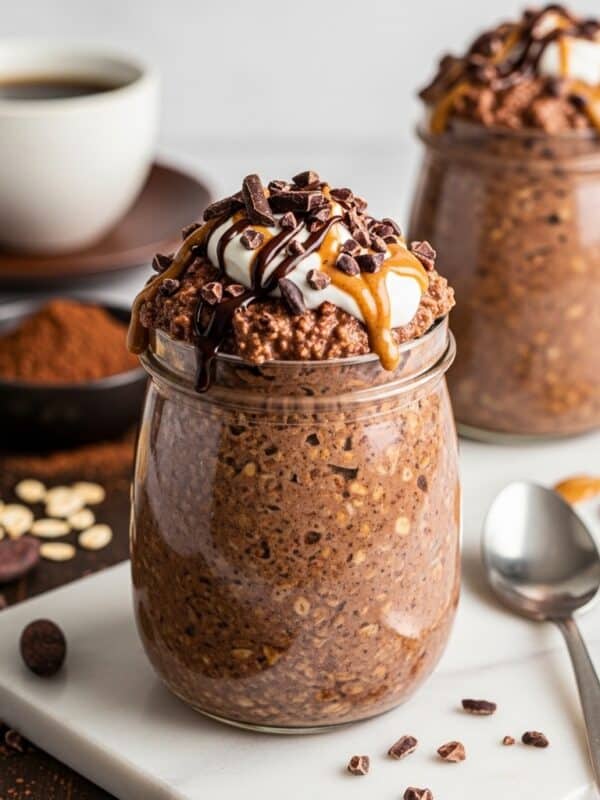 Decadent Mocha Coffee Overnight Oats for Busy Mornings
