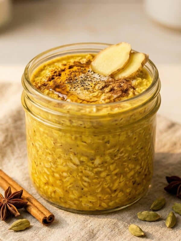 Anti-Inflammatory Golden Milk Overnight Oats for Better Mornings