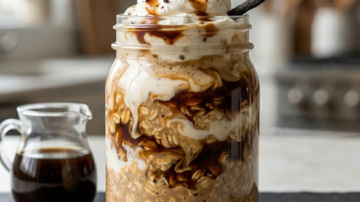 Vanilla Cold Brew Overnight Oats: Morning Boost Simplified