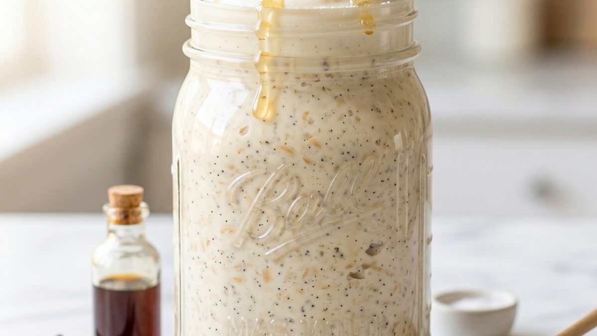 Vanilla Bean Overnight Oats Recipe (Easy & Creamy)