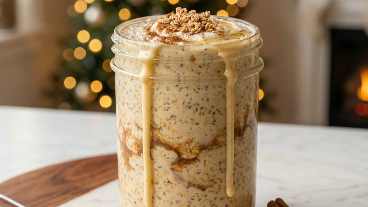 Eggnog Overnight Oats Recipe