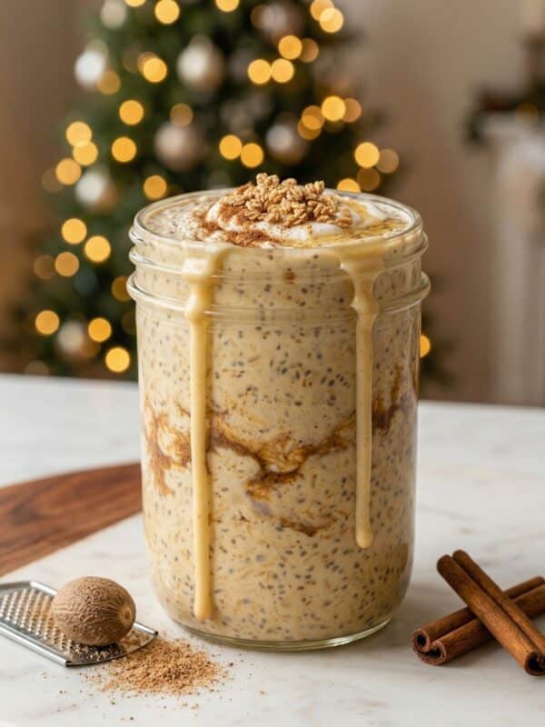 Eggnog Overnight Oats Recipe