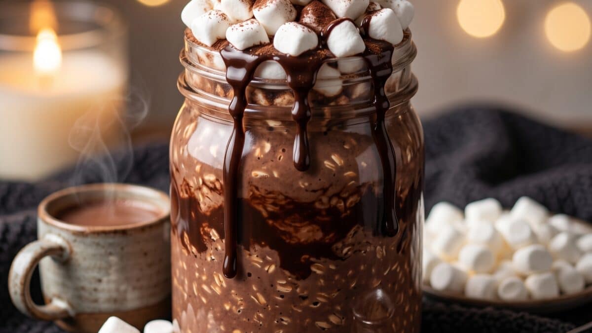 Hot Chocolate Overnight Oats Recipe