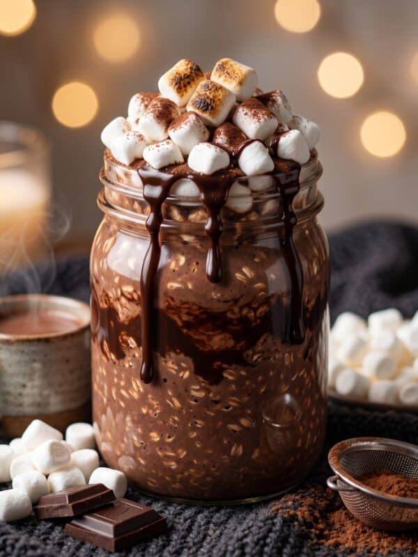 Hot Chocolate Overnight Oats Recipe