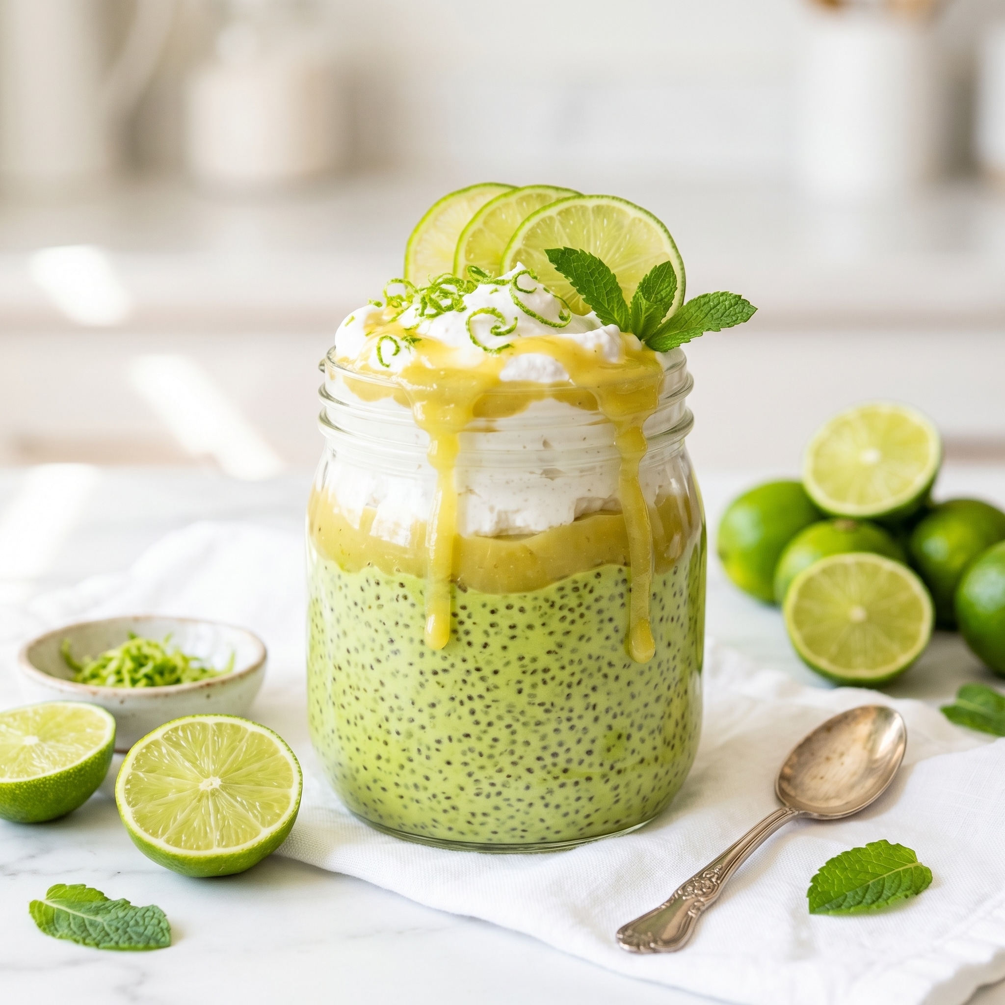 Refreshing Vegan Key Lime Chia Seed Pudding to Kickstart Mornings