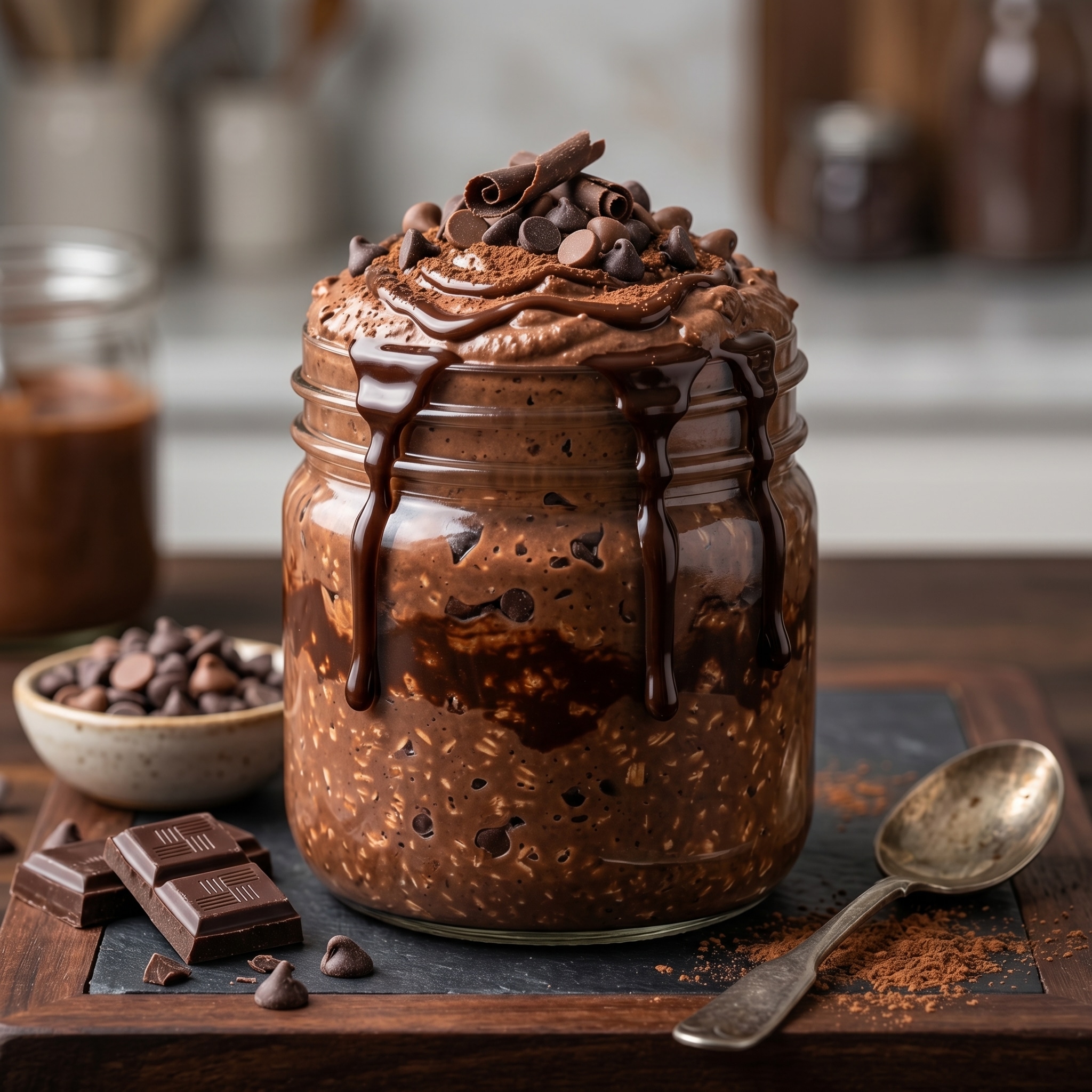 Double Chocolate Chip Overnight Oats Recipe